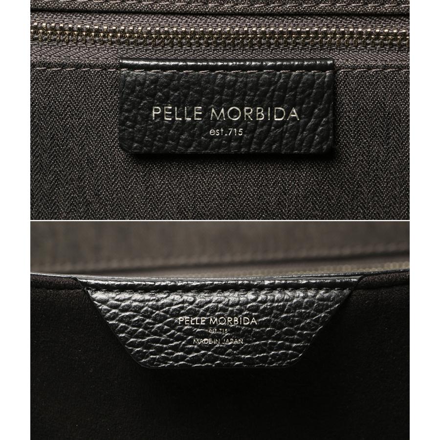 ペッレモルビダ トートバッグ ブラック スエード メンズ PELLE MORBIDA
