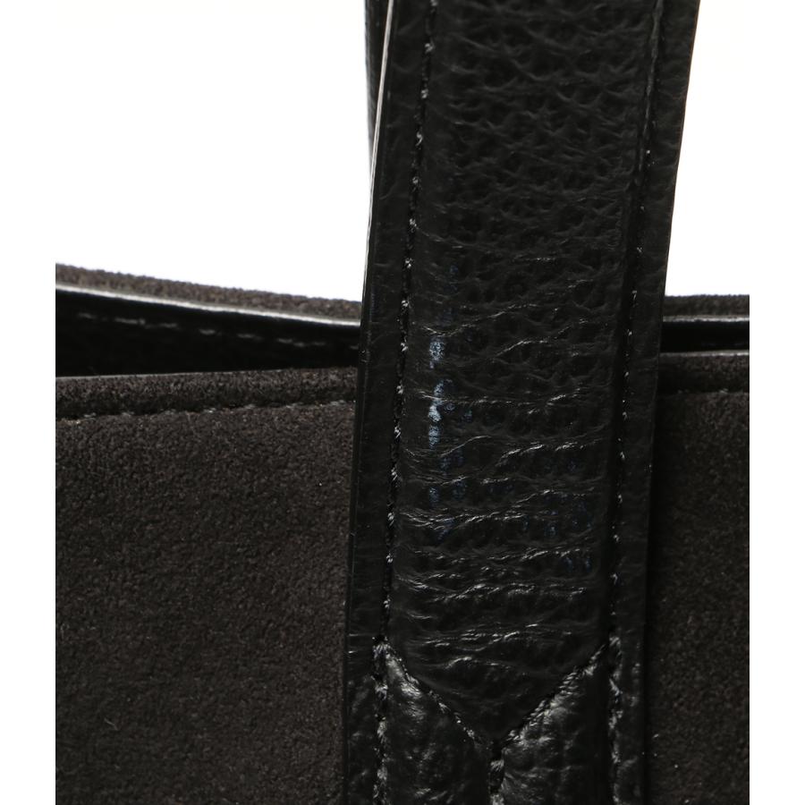 ペッレモルビダ トートバッグ ブラック スエード メンズ PELLE MORBIDA