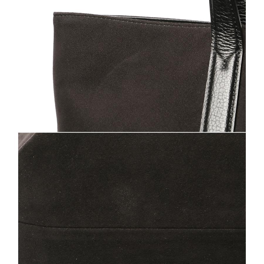ペッレモルビダ トートバッグ ブラック スエード メンズ PELLE MORBIDA