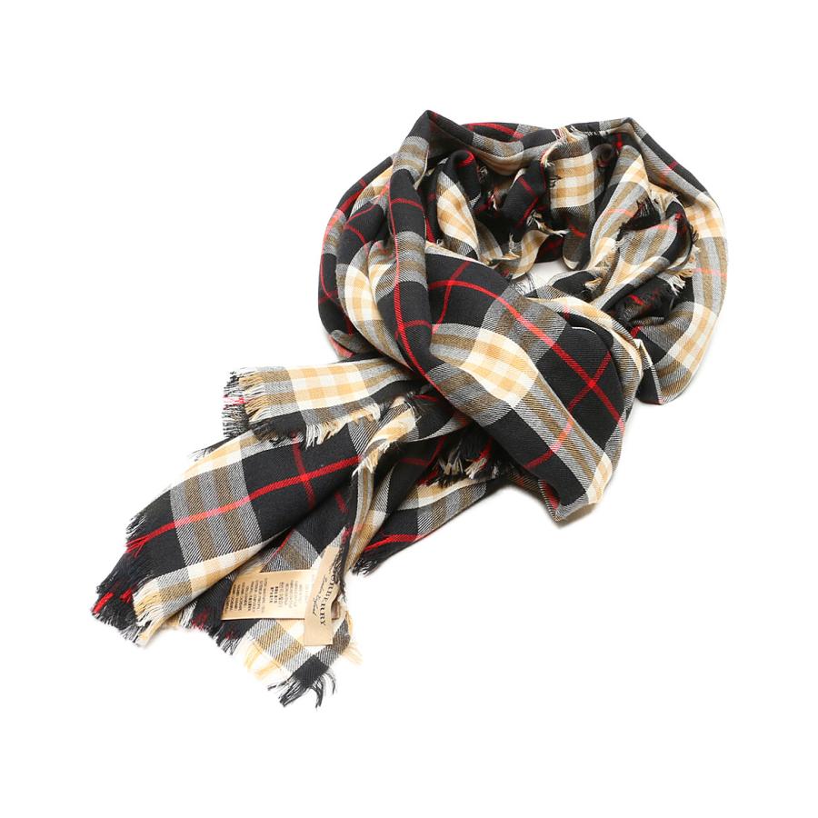 バーバリー 薄手ストール カシミヤ100％ レディース BURBERRY 中古 