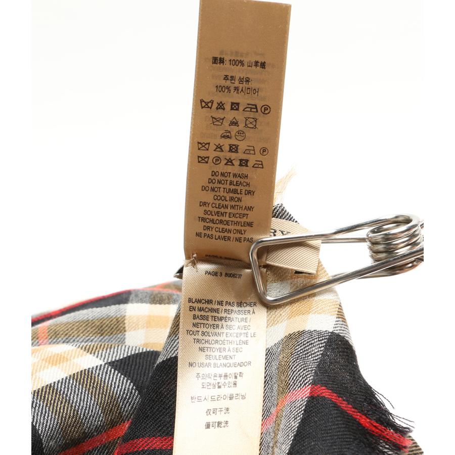 バーバリー 薄手ストール カシミヤ100％ レディース BURBERRY 中古