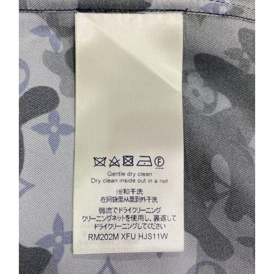 美品 ルイヴィトン シルクシャツ モノグラム カモフラ 20AW メンズ