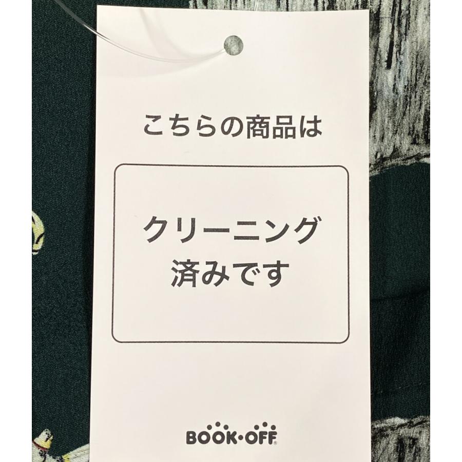 マンナイン 長袖シャツ アニマル ダークグリーン レディース SIZE M