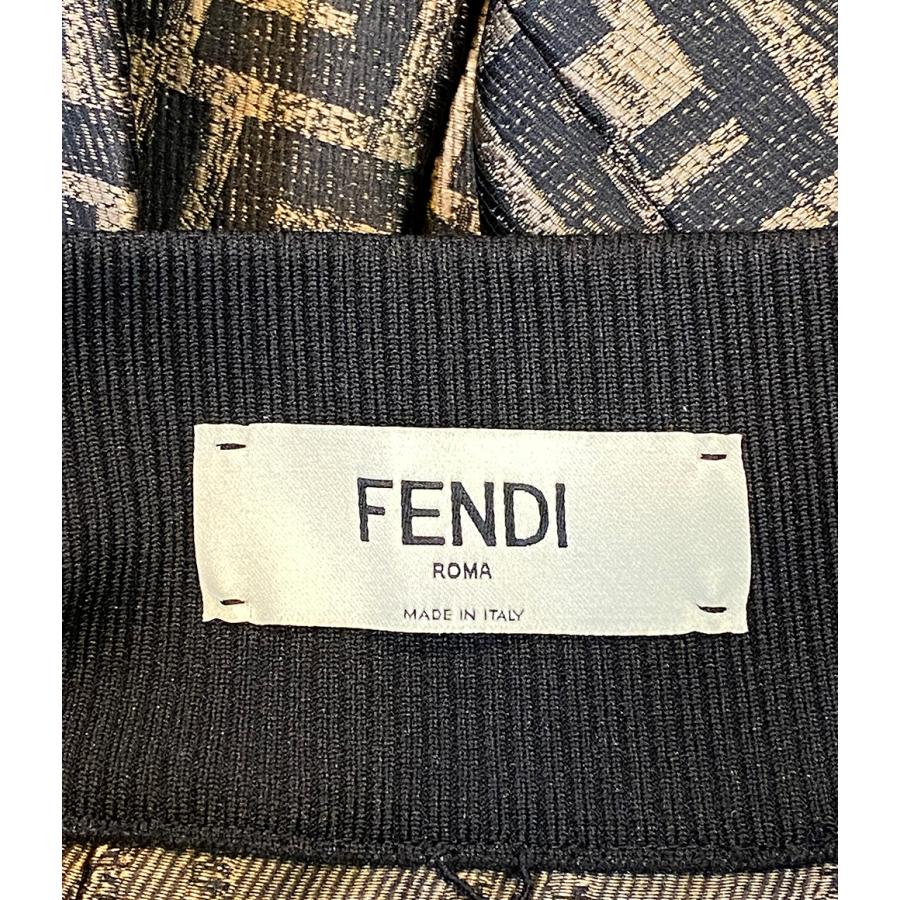 美品】FENDI ウエストロゴ ズッカ スカート プリーツ黒 ブラック 40