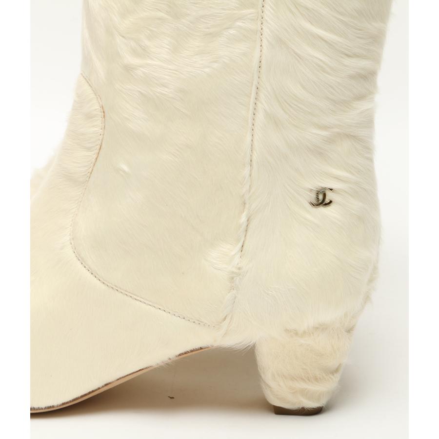 美品 ブーツ ホワイト シアリングファーブーツ レディース SIZE 36.5