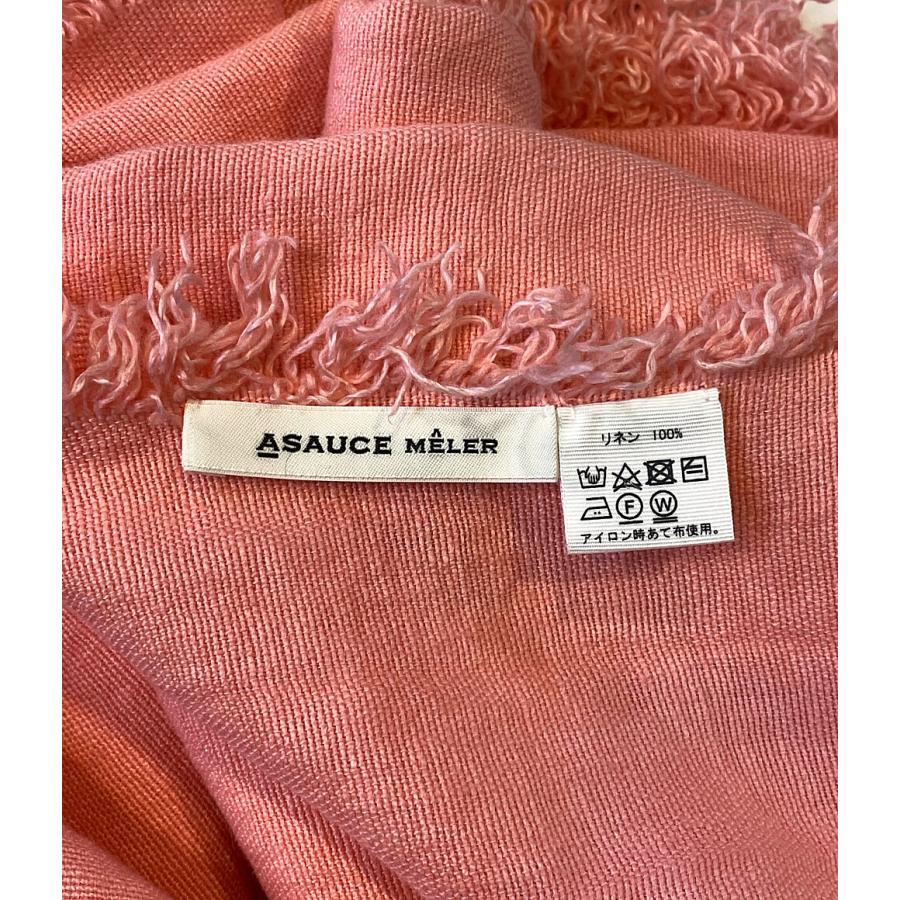 アソースメレ ストール リネン ピンク レディース SIZE - asauce meler