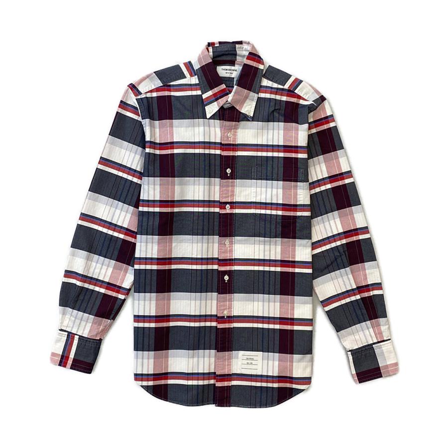 トムブラウン 長袖シャツ チェック MWL001A03509960 メンズ SIZE 4 