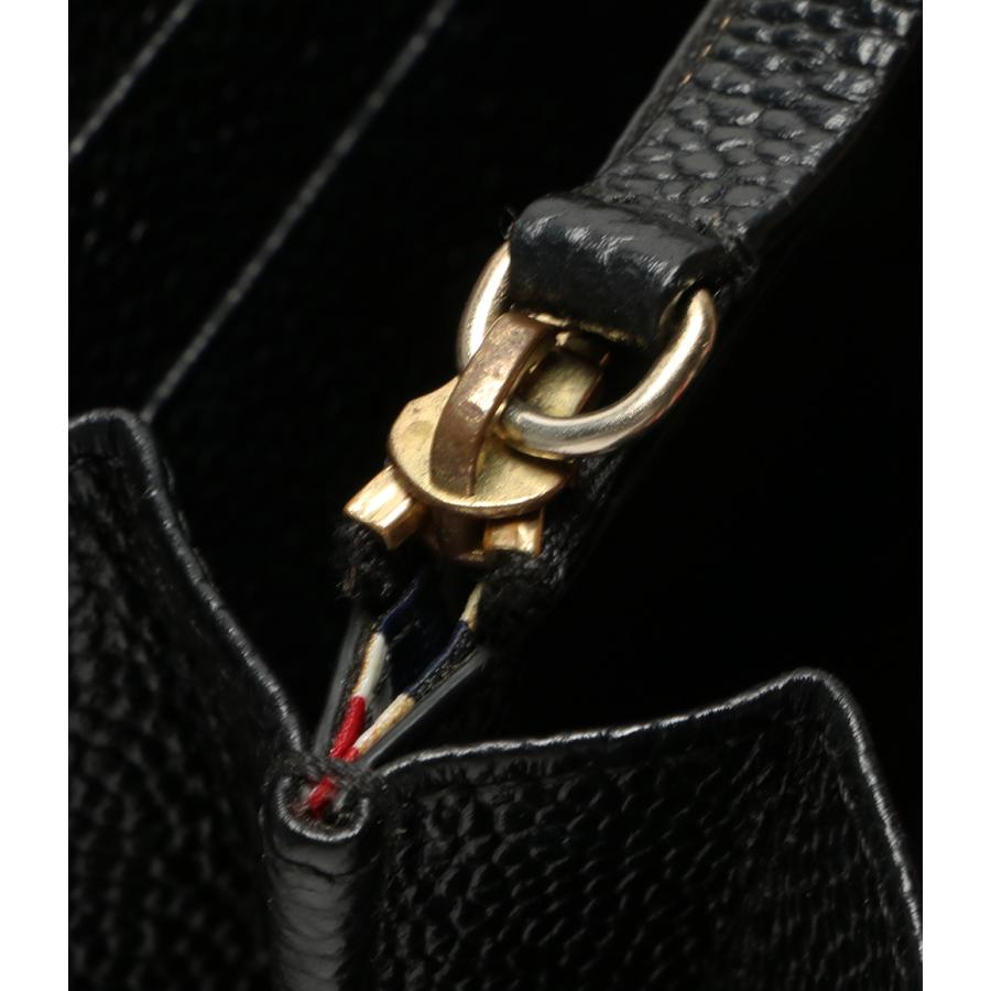 【美品】THOM BROWNE ブラックレザー長財布 THOM BROWNE/トムブラウン_women 通販 | ロングジップ