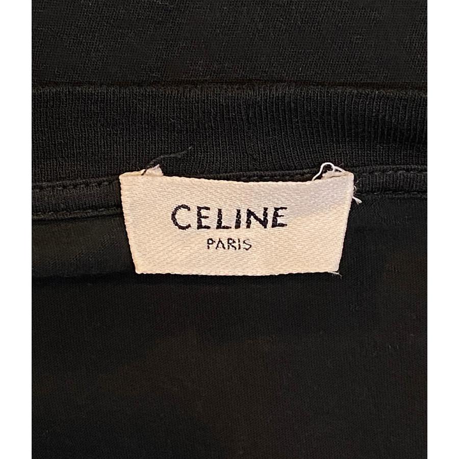 CELINE セリーヌ 品番 X008370E ロゴ プリント Tシャツ ブラック サイズXL 正規品 / Z2135 セリーヌ 半袖Tシャツ X008370E ロゴT レディース SIZE XL CELINE