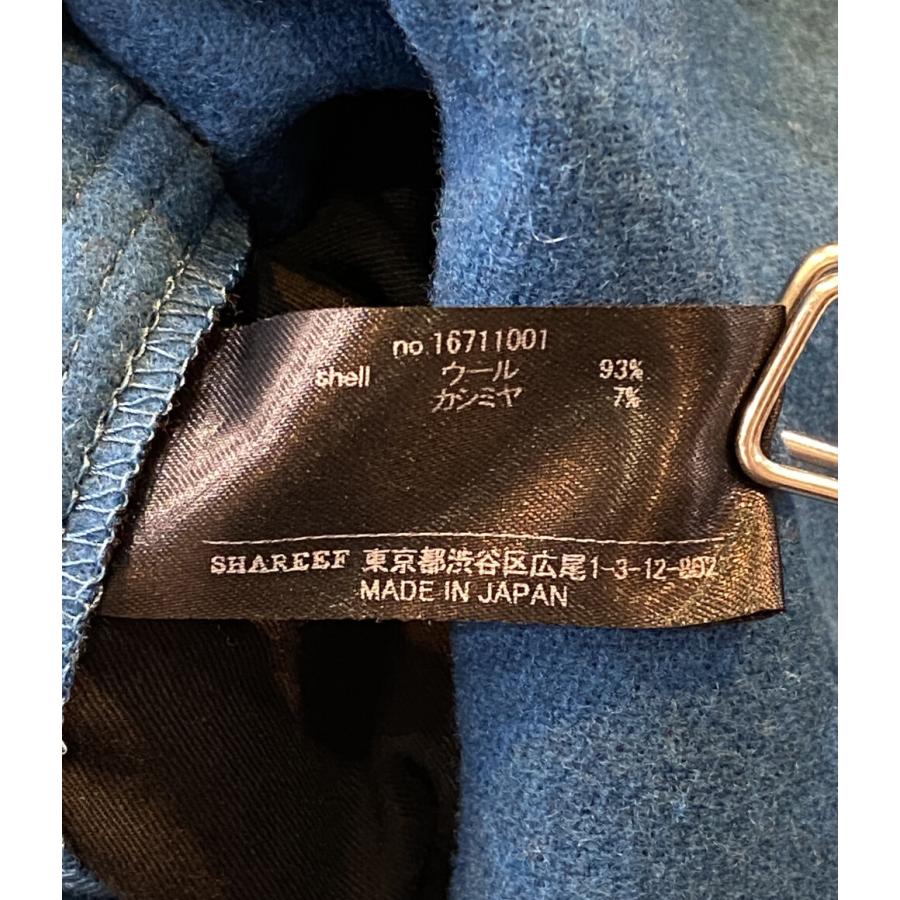 シャリーフ ロングコート ウールカシミア混 ブルー系 16711001