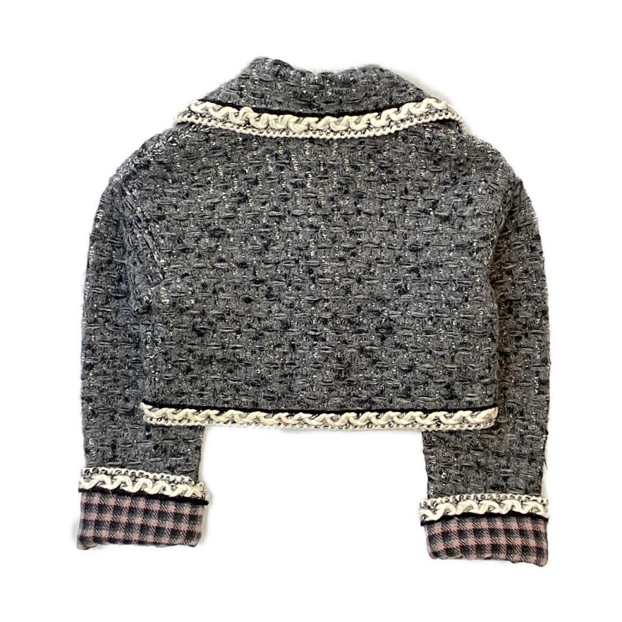 美品 シャネル ショートコート カシミヤ アルパカ シルク混 美品 シャネル ショートコート カシミヤ アルパカ シルク混