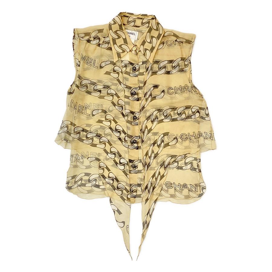 シャネル ブラウス VINTAGE 01A COCO MARK LOGO P18551V10597