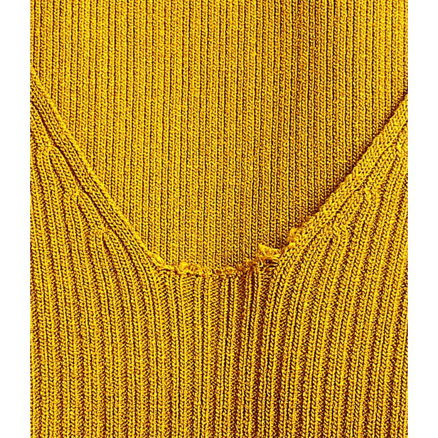 アンスリード リブワンピース ロング マスタードイエロー 521750300601  