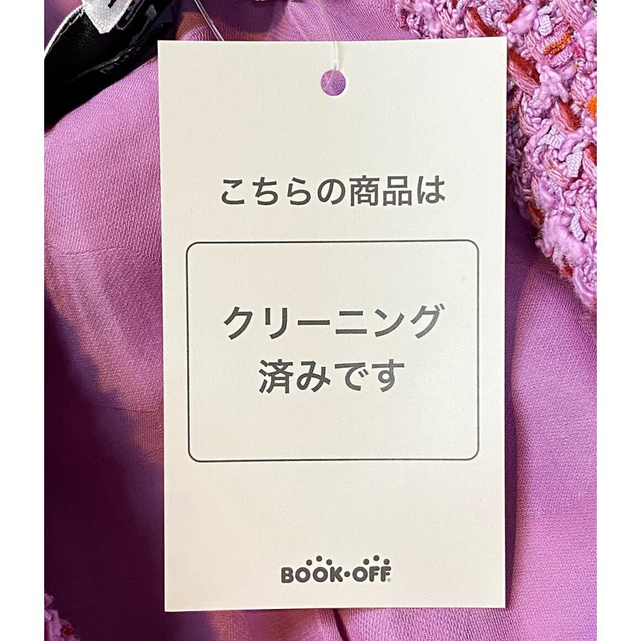 美品 シャネル ロングツイードコート ダブルボタン ピンク シャネル 