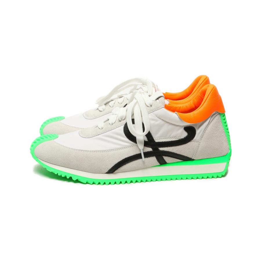 美品 ロエベ スニーカー フローランナー ネオングリーン