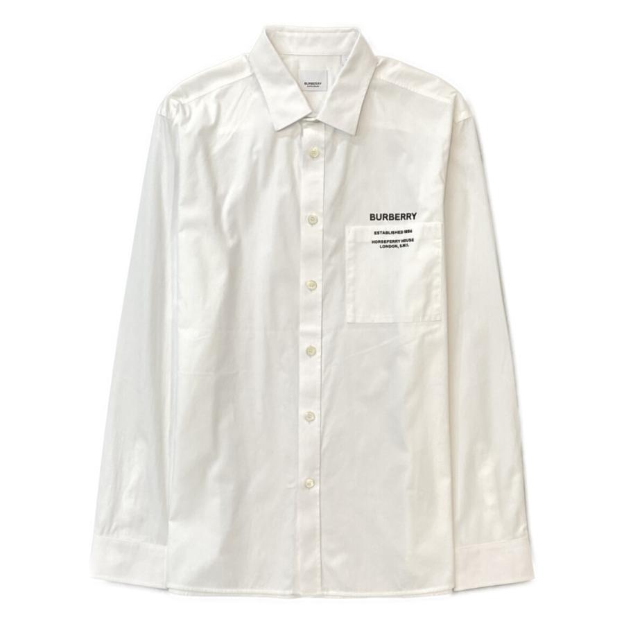 バーバリーロンドン 長袖シャツ ホワイト メンズ SIZE L BURBERRY 