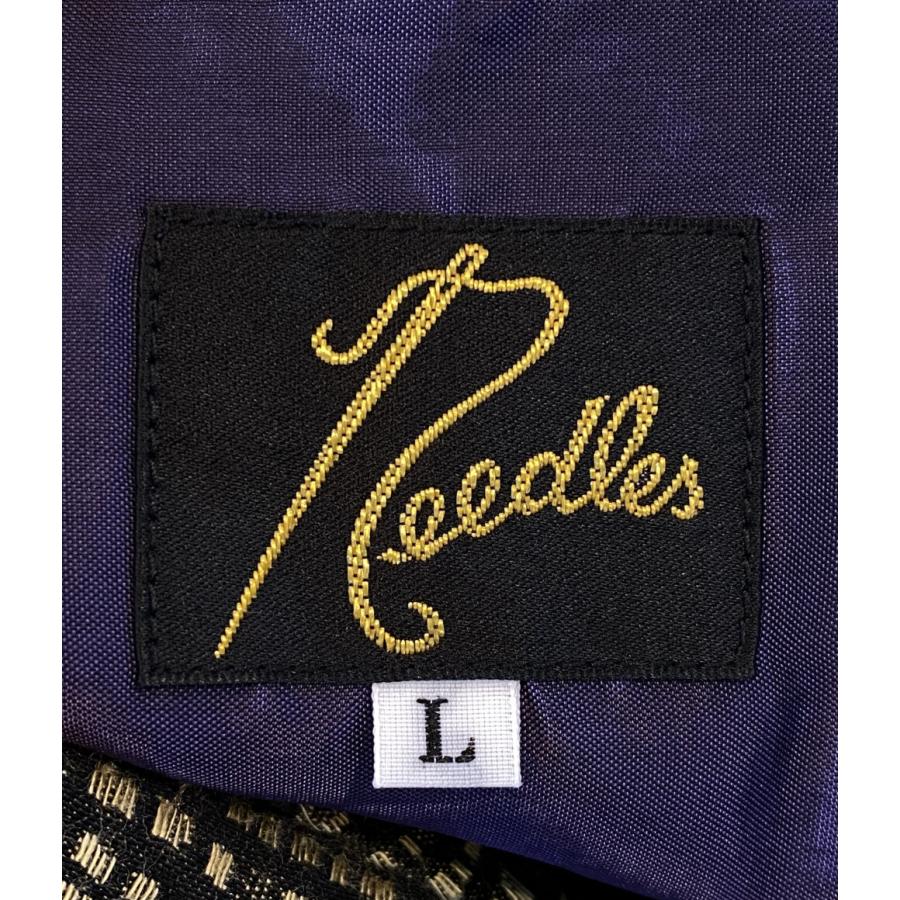 ニードルス 長袖シャツ 総柄 ブラウン系 J0097 メンズ SIZE L