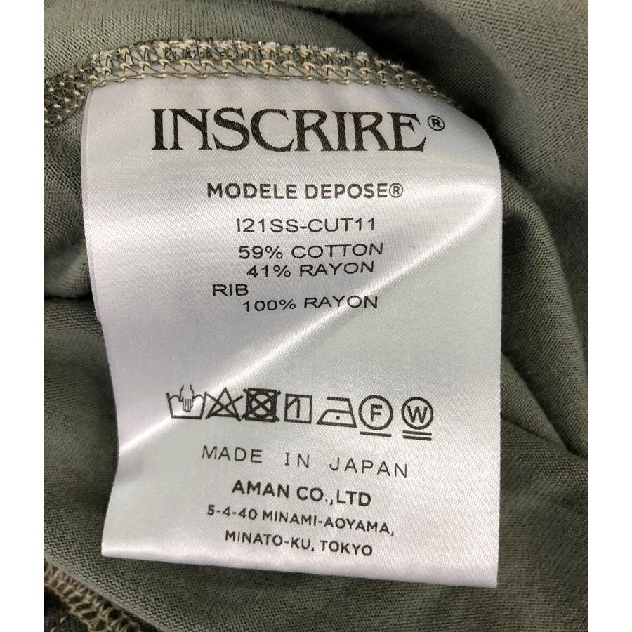 アンスクリア フットボールTシャツ Vネック オリーブ 2021ss I21SS