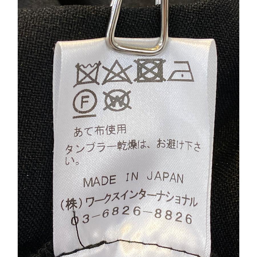 ツルバイマリコオイカワ 刺繍ブラウス ボリュームシャツ ブラック 切替