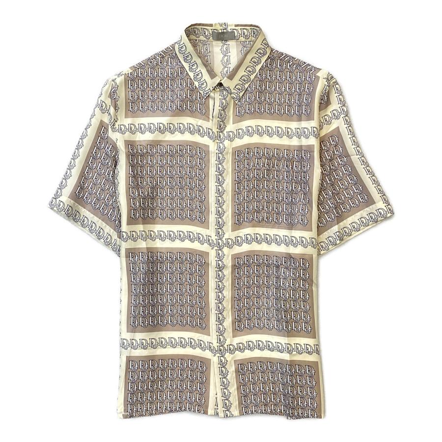 美品 クリスチャンディオール ブラウス オブリーク シルク シャツ 21ss