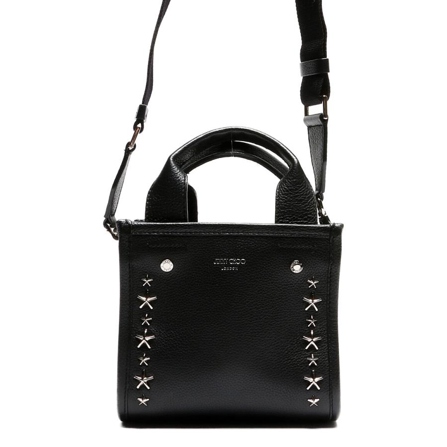 JIMMY CHOO ブラック2WAYバック ジミーチュウ 2way バッグ ブラック スタッズ レディース SIZE - JIMMY