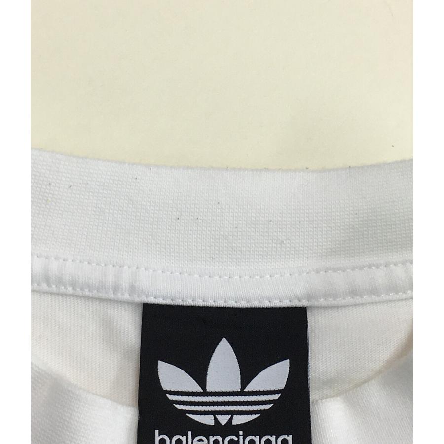balenciaga アディダス Tシャツ ホワイト バレンシアガ 半袖Tシャツ ADIDASコラボ WHITE オーバーサイズ