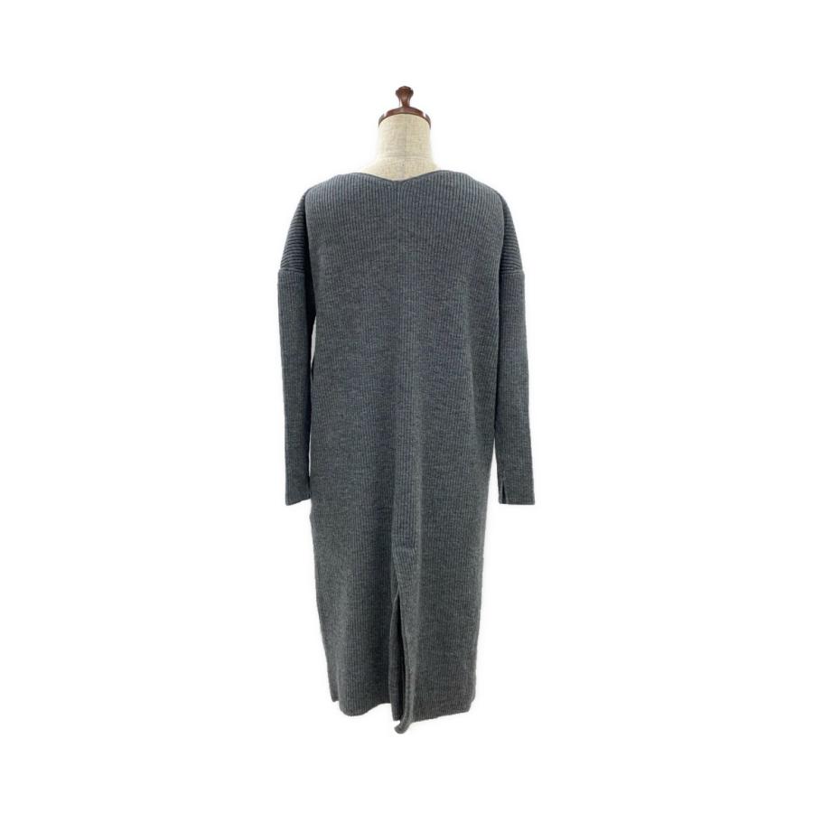 美品 ナゴンスタンス ニットワンピース ライトグレー 470BA373-6510  