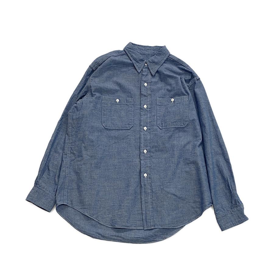 アプレッセ23SSシャツ Rigid Chambray Shirt アプレッセ 長袖シャツ Rigid Chambray Shirt 23ss メンズ SIZE 2 A