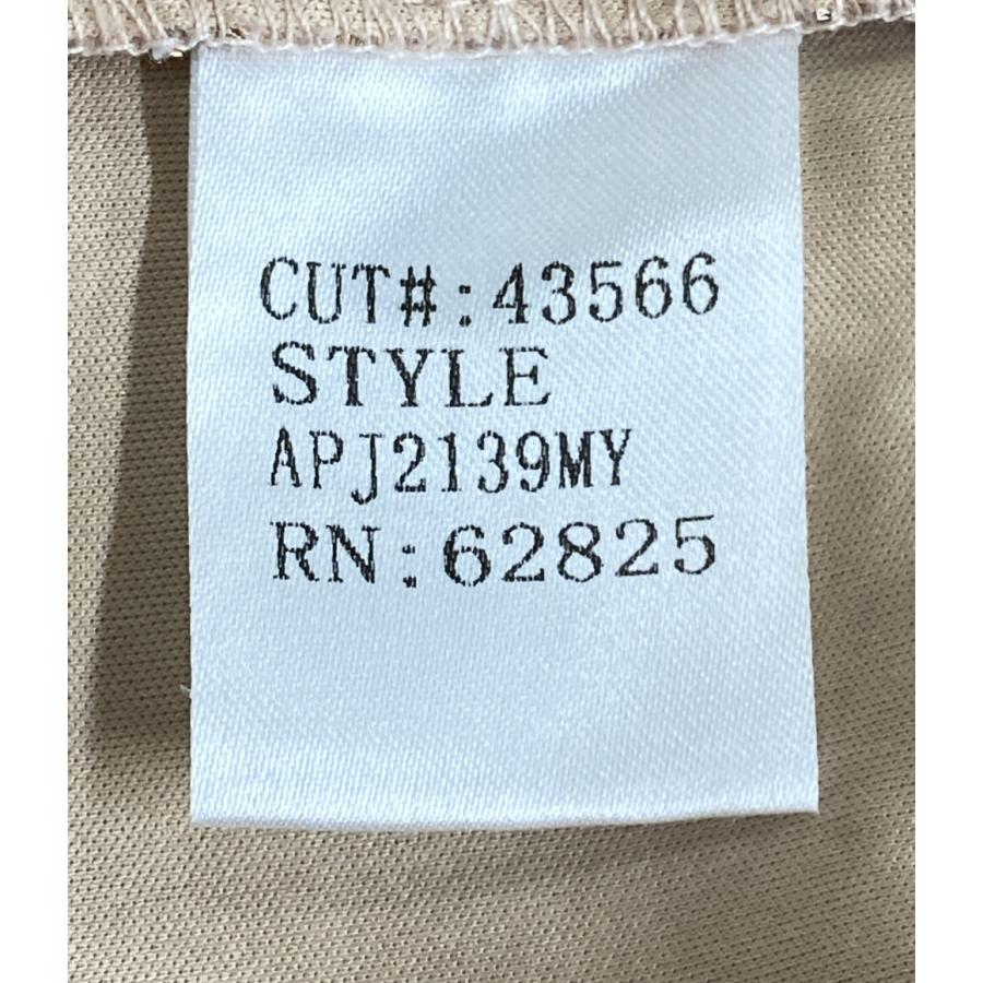 タダシショージ ノースリーブワンピース ピンク 刺繍 レース