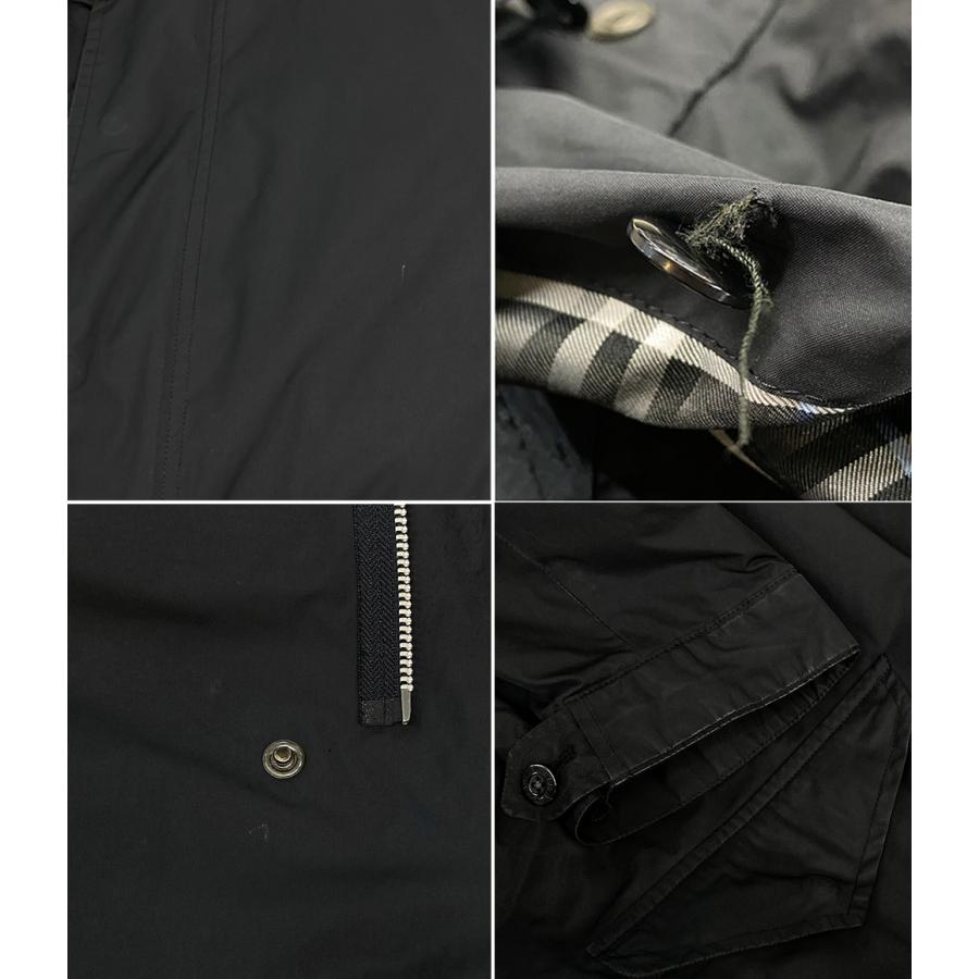 バーバリーブラックレーベル コート ライナー付き モッズ ブラック メンズ SIZE L BURBERRY BLACK LABEL 中古｜hugall｜07