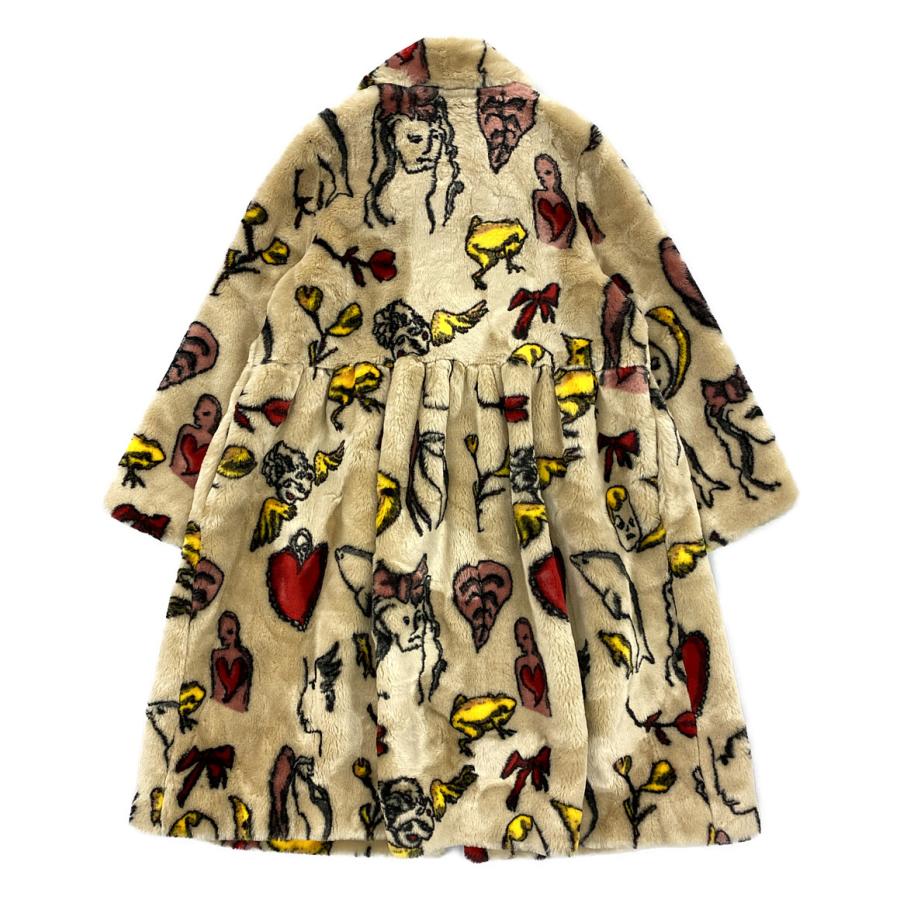 SHRIMPS シュリンプス エコファーコート ベビーピンク SHRIMPS シュリンプス エコファーコート ベビーピンク