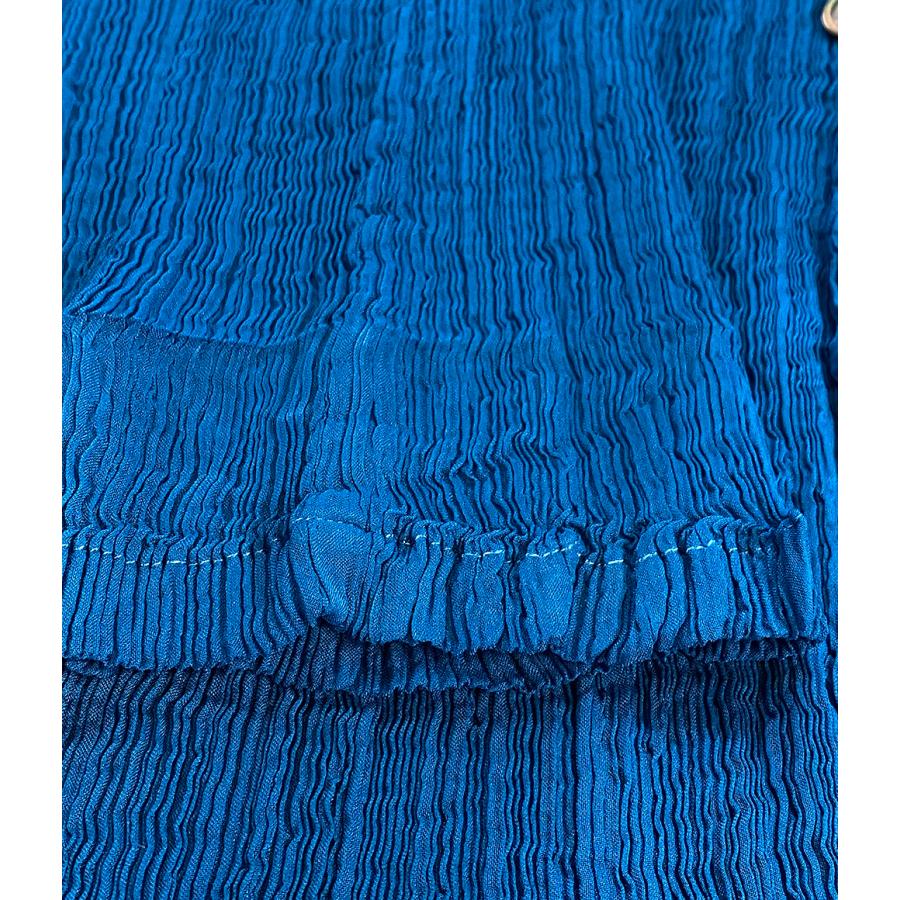 イッセイミヤケ メン パンツ プリーツ ブルー レディース SIZE