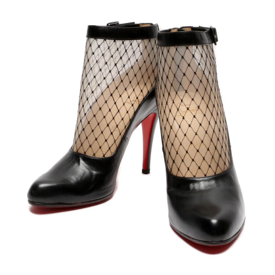 クリスチャンルブタン メッシュショートブーツ レディース SIZE 38  