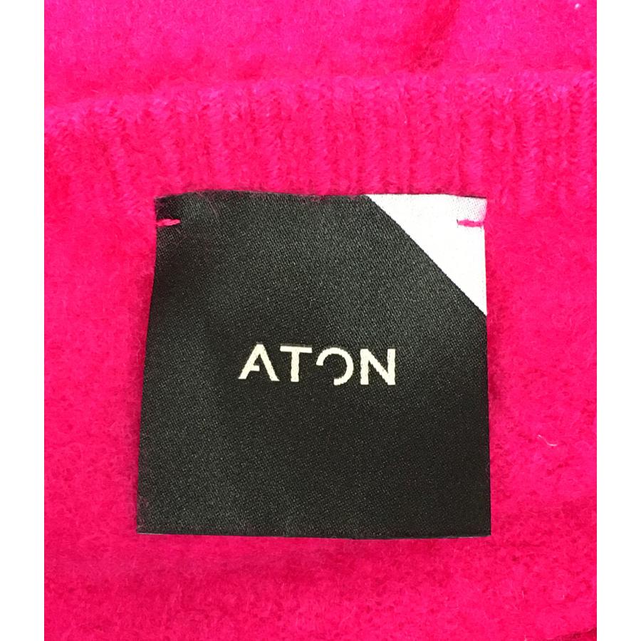 エイトン ニット ピンク カシミヤ100％ レディース SIZE 4 ATON