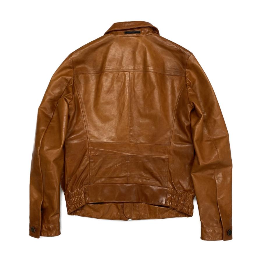 DIESEL BLACK GOLD ライダースジャケット 44 ディーゼルブラックゴールド ライダースジャケット キャメル 馬革