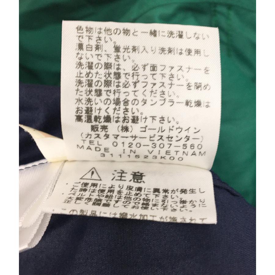 ザノースフェイス マウンテンパーカー グリーン×ネイビー レディース