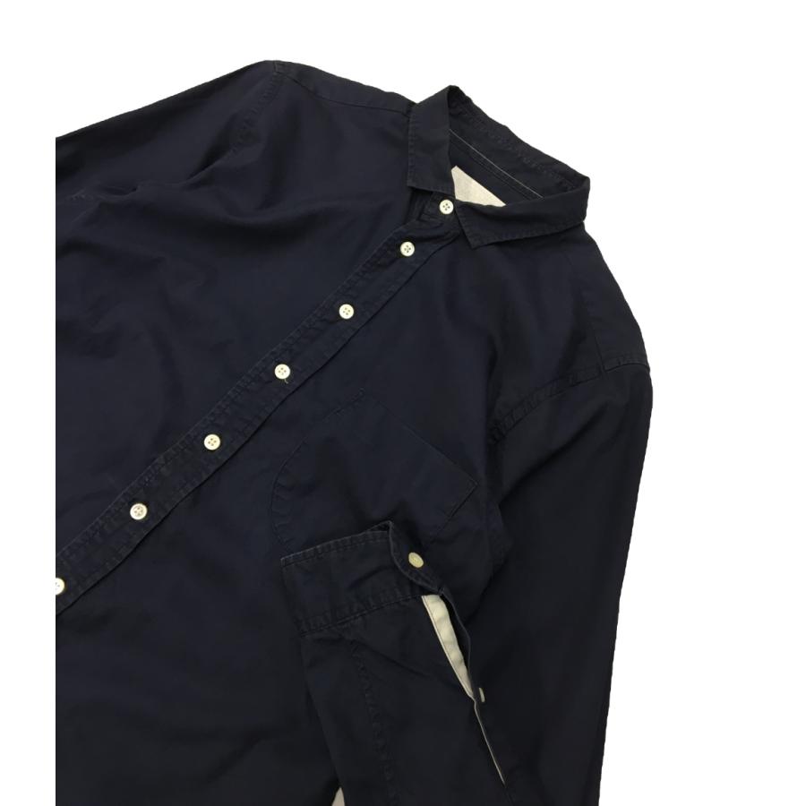 ナナミカ 長袖シャツ カジュアルシャツ ネイビー SUGF373 メンズ SIZE 
