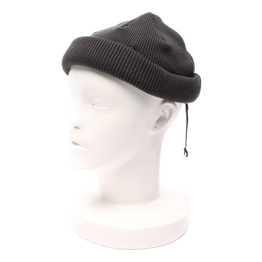 新品同様 ラカル ビーニーキャップ ニット帽 ダークグレー RL-18-935BY