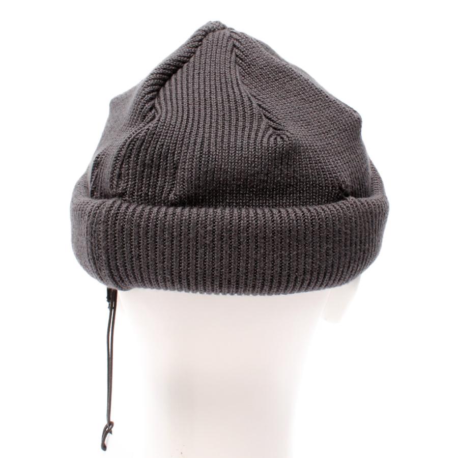新品同様 ラカル ビーニーキャップ ニット帽 ダークグレー RL-18-935BY
