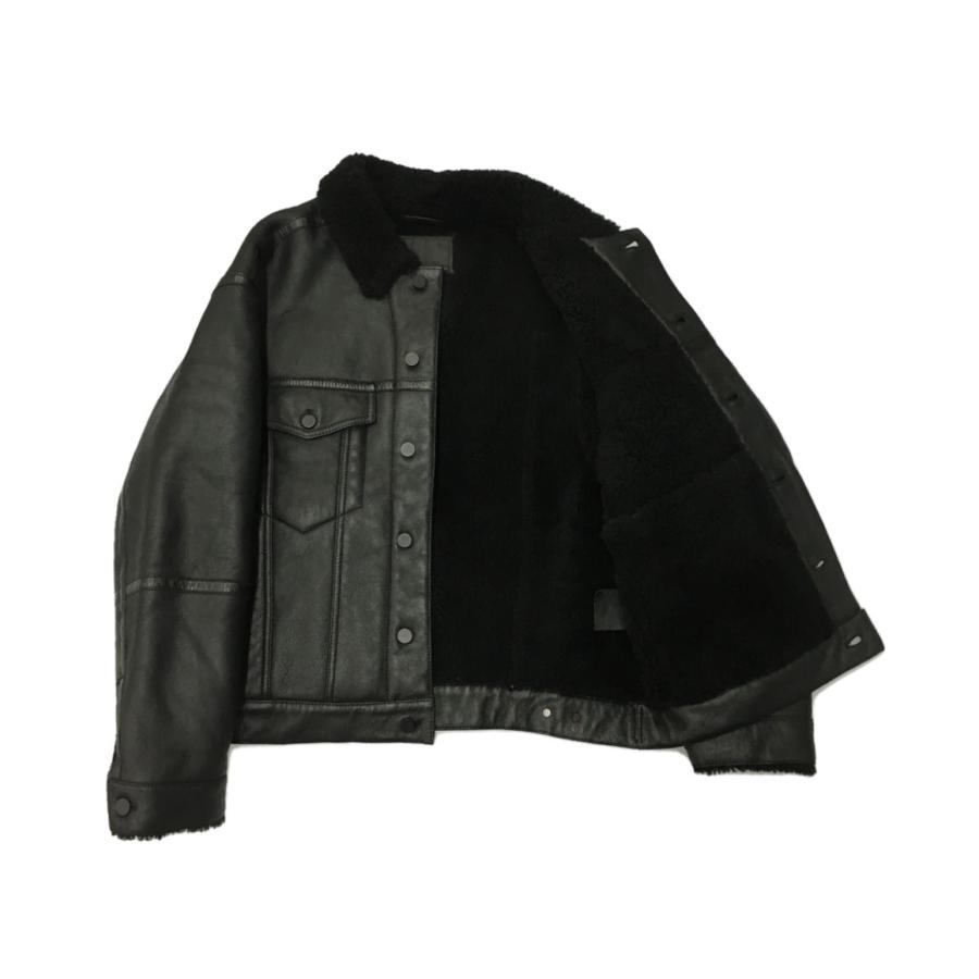 美品 アレキサンダーワン ムートンジャケット ブラック 63F-08-600
