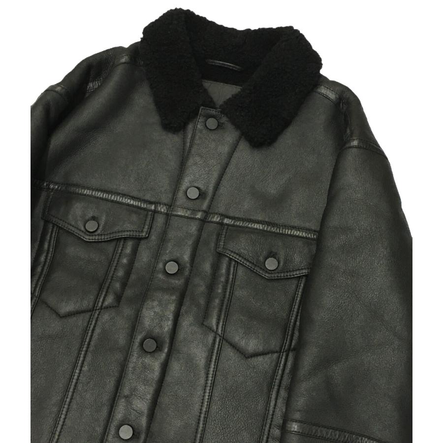 美品 アレキサンダーワン ムートンジャケット ブラック 63F-08-600