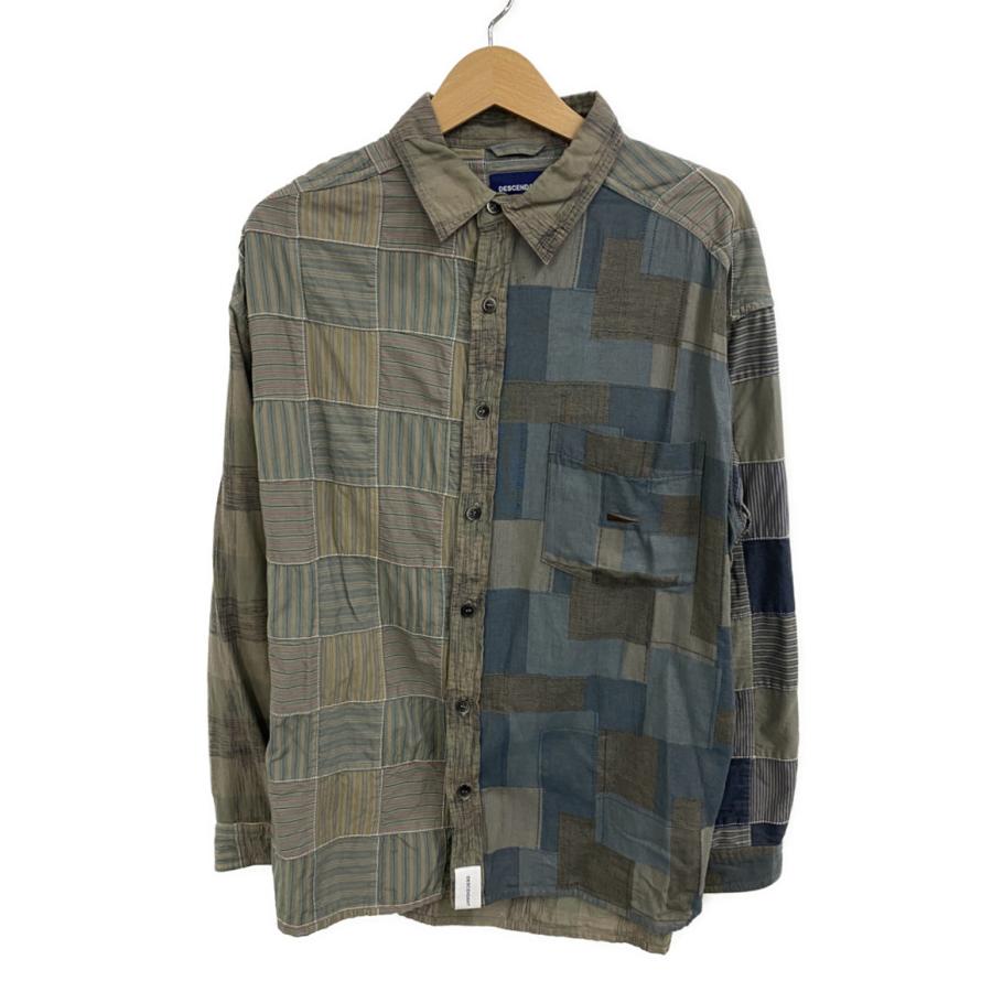 ディセンダント DISTRIBUTION PATCHWORK LS シャツ 20ss メンズ SIZE 1 