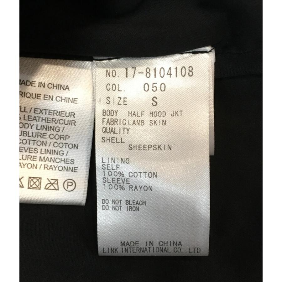 ヘルムートラング ラムレザー フードレザージャケット メンズ SIZE S