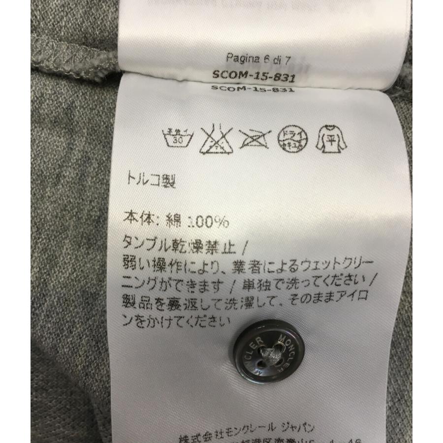 美品 MONCLER モンクレール ポロシャツ グレー Mサイズ モンクレール ポロシャツ グレー ネオンライン メンズ SIZE M MONCLER