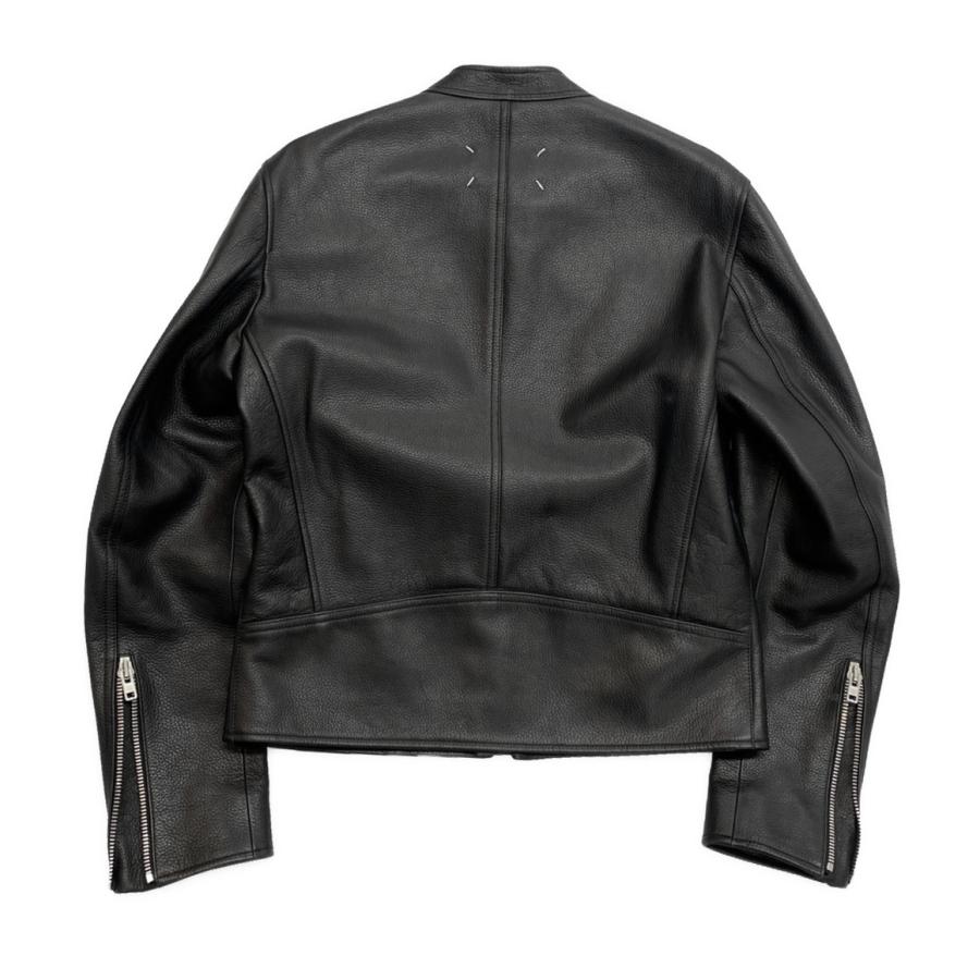 MaisonMargielaレザーシングルライダースジャケット 46