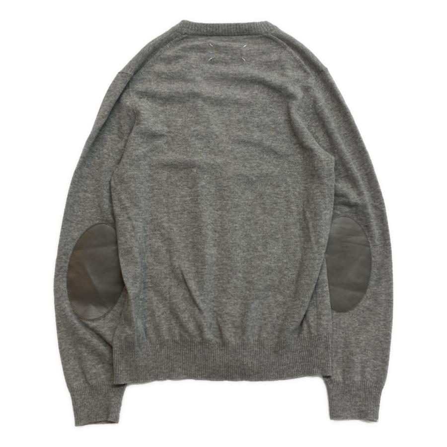 美品 メゾンマルジェラ エルボーパッチカーディガン GRY メンズ SIZE 1 