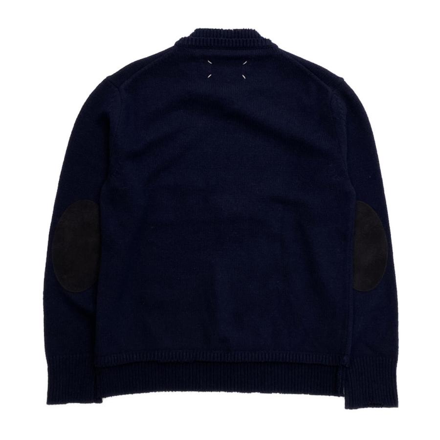メゾンマルジェラ エルボーパッチニット 5G Elbow Patch Crew Neck