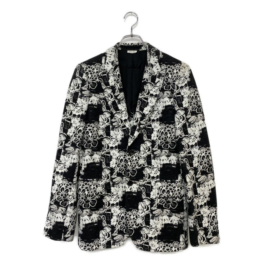 コムデギャルソンオムプリュス フラワーパターン テーラードジャケット コムデギャルソンオムプリュス フローラルデザインテーラード
