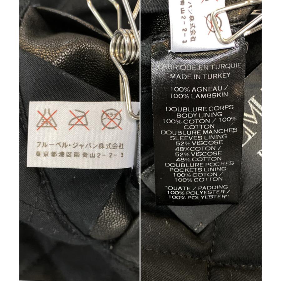 BALMAIN（バルマン） ライダースジャケット ラムレザー BLK メンズ