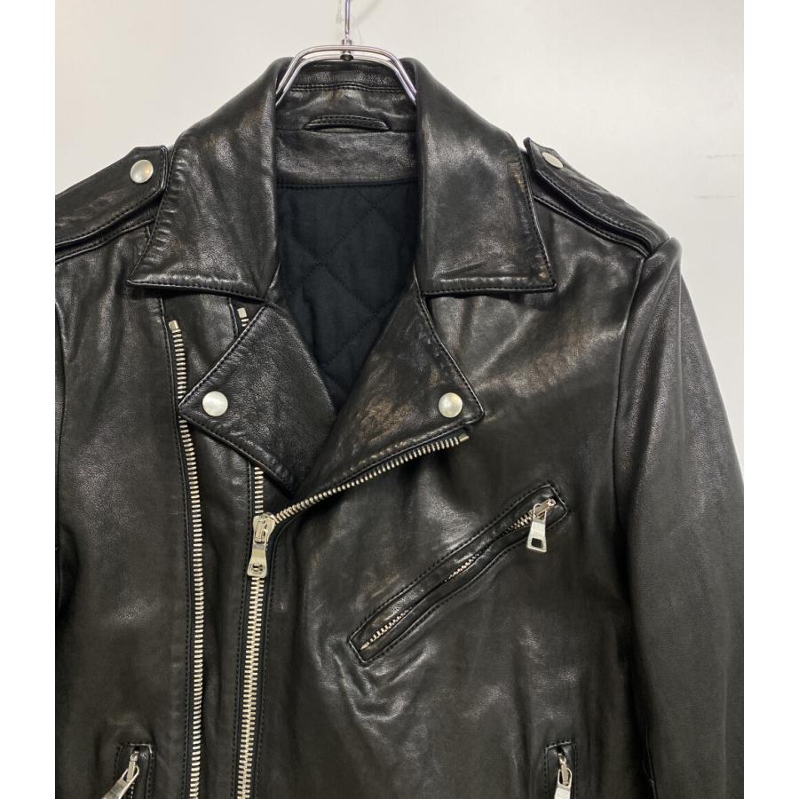 【美品】バルマン　ラムレザー　ジャケット バルマン本革ラムレザーライダースジャケット L サイズ美品お値下